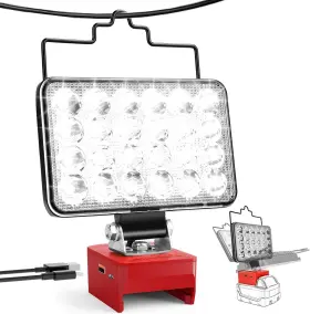 Yd-mwqled1801d Myteaworld Cordless Led Work Light For Milwaukee M18 Battery No Batteries 60w 6000lm Bat