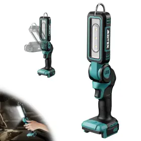 Mzitox 787502237676 Cordless Led Work Light For Makta 18v Battery Two Levels Adjustable Up To 10