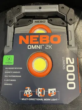 Nebo 044435921851 Genuine Omni 2k Multi-directional Work Light 2000 Lumen