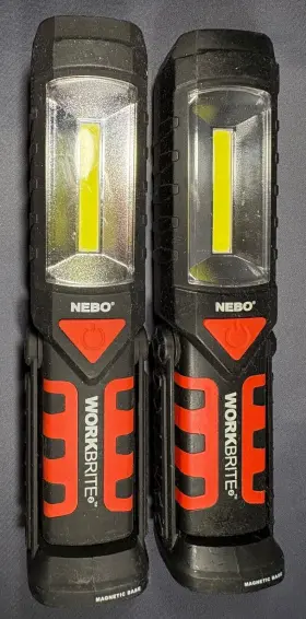Nebo 645397930341 Pair Workbrite Work Light Flashlight With Hazard Magnetic Base Nebo 645397930341 Pair Workbrite Work Light Flashlight With Hazard Magnetic Base