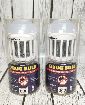 Nebo6458 Nebo 645397930990 Pair Of Z Bug Zapping Led Light Bulbs 600 Lumens
