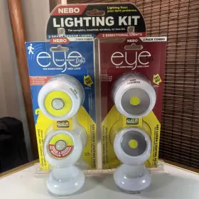Nebo 645397934141 Led Combo Eye Light Kit 2 Motion Sensor And Directional With Magnetic Base