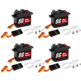 Nb-s005 Neebrc 4pcs 8g Micro Servo Motor Metal Gear Servos For Smart Rc Robot H