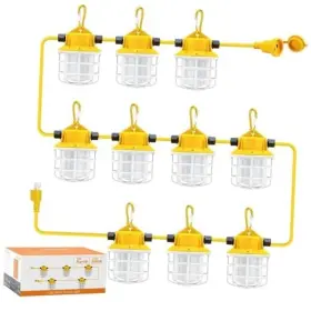 Swl10-10 New Sunshine 100ft Led String Work Light 150w 15000lm Waterproof Construction Lights