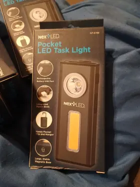 Nt-6786 Nextled Slim 500 Lumen Rechargeable Task Led Light With Magnetic Base Pocket Size