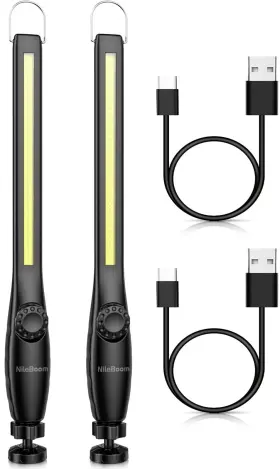 Nileboom 782267865560 Work Light 800 Lumens Rechargeable Cob Power Capacity Indicator Magne