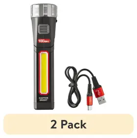 Ningbo Futai Electric Limited 313043156185 Hyper Tough Rechargeable Mini Work Light With Rotating Head - 2 Pack