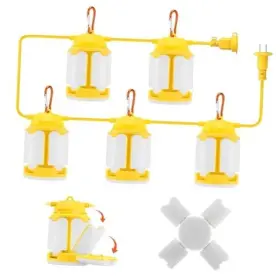 Swc20-05 Nsslighting 50ft Construction String Lights 150w Led Industrial Grade 3 Adjustable Light