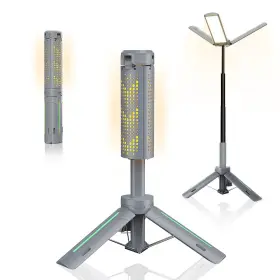 Odistar Lp-a10-gray Rechargeable 8000mah Camping And Work Light With Adjustable Stand 3.4 Ft 300