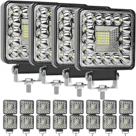 123w-bx01 Oflegold Led Tractor Work Lights For Trucks 20pcs 123w 4 Inch Light Pods 12v