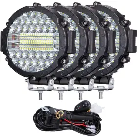 Round-201w Oflegold 7 Inch Round Led Light Bar Offroad 201w 15000lm Off Road Driving Work