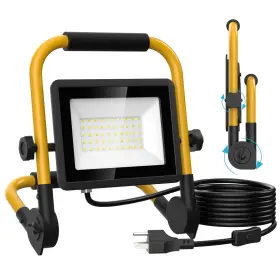 Lea100a Olafus 100w Led Work Light 10000 Lm Flood With 16.4 Ft Switch Cord Portable