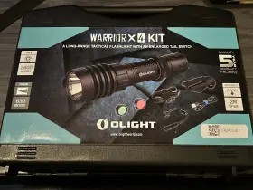 Olight 975498002925 Warrior X4 Led Flashlight Kit - 2600 Lumens 2 Filters / Scope Mount /box