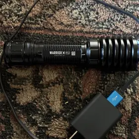 Kb0408741 Olight Warrior X Pro Rechargeable Led Flashlight Magnetic Charger Black