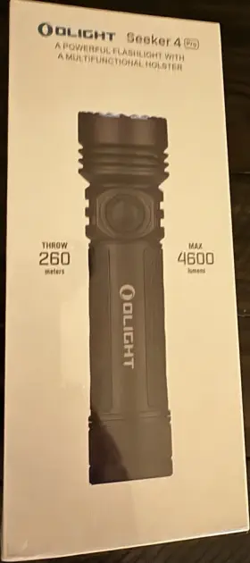 X004l4wwbh Olight Seeker 4 Pro Rechargeable Led Flashlight 4600 Lm Black