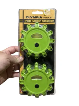 1636023 Olympia Olympia-tools 2pc Cob Emergency Warning Light