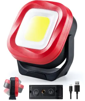 Orhomelife 718639054683 Cob Led Work Light 42 Leds 1000 Lumens Rechargeable Lights Portable Mag