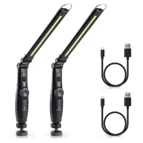 Orhomelife 718639064194 Rechargeable Work Light - 750 Lumens Foldable Flashlight Handheld Cordless
