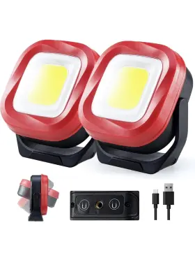 Orm044-2 Orhomelife Magnetic Work Light 42 Leds 1000 Lumens Rechargeable Lights