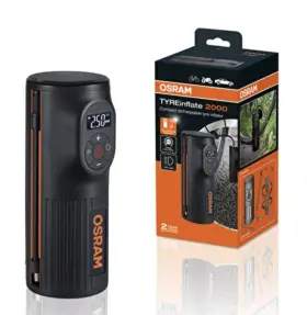 Otir2000 Osram Tyreinflate 2000 Compact Pump With Led Light Portable Compres
