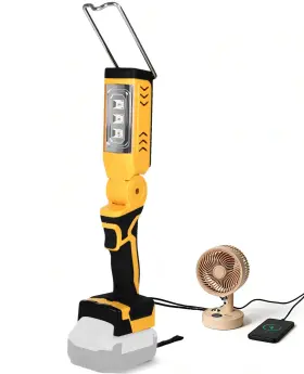 Dwl1 Ovdang Cordless Led Work Light Compatible With Dewalt 20v Battery 18w 6500k Flashli