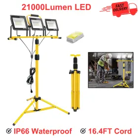 69561172 Pacolit P 21000 Lumen Led Work Light Adjustable Stand Ip66 Waterproof 16.4ft Power Cord