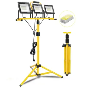 Pacolit P 717022489699 21000lumen Led Work Lights With Stand 3 Head Adjustable Light Indi