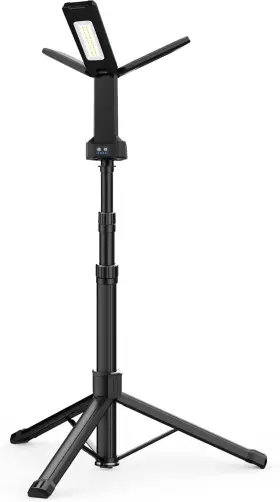Rwl001 Partphoner Rechargeable Led Work Light With Stand 67 Inch Tall 8ah Battery 500/1500/2500 Lum