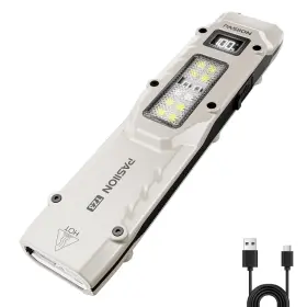B0fksqdd2k Pasiion Edc Tactical Flat Flashlight Rechargeable With Lockout Memory Dual Switch