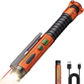 B0fn7yl4mp Pasiion Edc 800 Lumen Rechargeable Led Flashlight 11 Modes With Magnet And Glass Brea