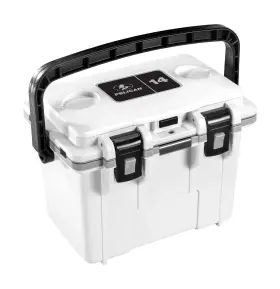14q-1-whtgry Pelican 14 Quart Cooler White/gray