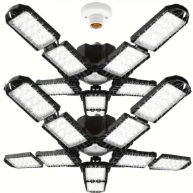 Pinsai 653998512521 2 Packs Led Garage Light Super Bright Screw In E26/e27 Ceiling Shop Work Lam