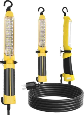 Plaivexko 744759858580 Led Trouble Light Handheld Corded Work Lights With Strong Magnet Double Swivel