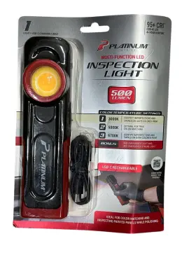 Pbr111073 Platinum Led Mpx686132 Series 500 Lm Usb-c Rechargeable Paint Inspection Ligh