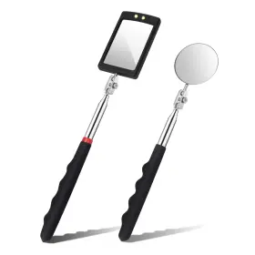Amx-mirror-2p Pletpet 2 Pieces 9.4in To 29in Round 11.6in 35in Square Black