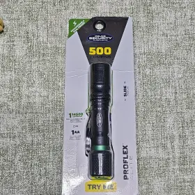 98898 Police Security Proflex Elite Led Flashlight 500 Lumens Rechargeable Batteries