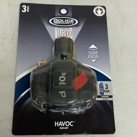 99706 Police Security Havoc Led Headlamp Black 130 Lumens Pivoting Beam Model