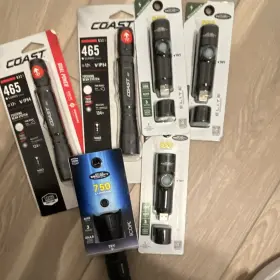 97547 Police Security Coast Led Flashlights 465/550/750 Lumens Usb Rechargeable