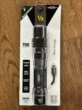 87806 Police Security Flashlights Flashlight Led 700 Lumen 1/3 Mile Long Throw Beam Tactical
