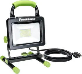 Pwls070h Powersmith 7 000 Lumen Portable Led Work Light With Metal Stand And Housing Sea