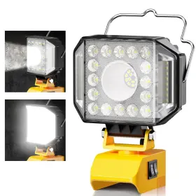 Priorare 658358586044 Cordless Flashlight Worklight For Dewalt 18/20v Battery 62w 8800 Lumen Led F