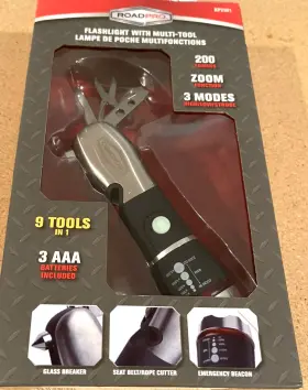 4776 Pro Road Flashlight With Multi-tool 9 Tools In 1 New Unopened