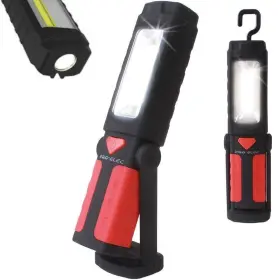 Pro-elec 713179631233 Proelec Portable Led Work Light Pivot Cob Magnetic Flashlight With 180 Swivel