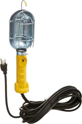 Sl-425 Products Inc. 313043610656 Metal Shield Incandescent Utility Light With 18-gauge Cord