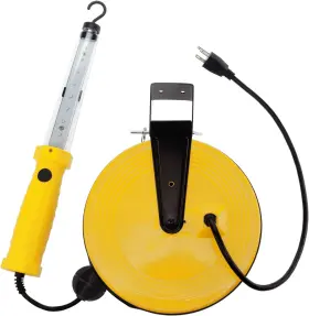 Sl-866 Products Inc. 1200 Lm Led Work Light With Magnetic Hook On Retractable Reel Yellow