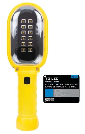 W2675 Project Pro Performance Tool 1975 Led Magnetic Work Light With Swivel Hanger