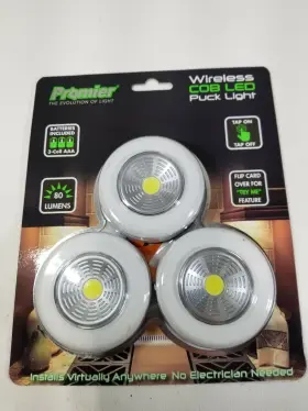 Sw-puckx3-12 Promier Products Inc Sw-puckx3-12/24 3 Pk Wireless Cob Led Light Sw-puck 3-12/24 80 Lumen Free Ship