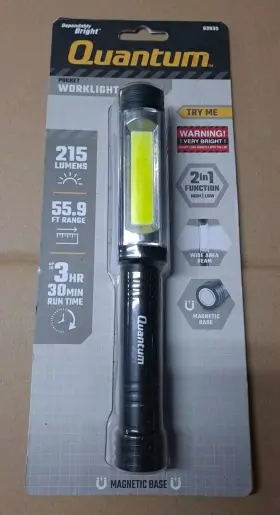 63935 Quantum Pocket Work Light Led 215 Lumens Of Output With Magnetic Base