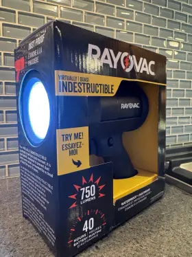 Divsp6aa1 Rayovac Virtually Indestructible Led Spotlight 750 Lumens Waterproof 40hr Nib