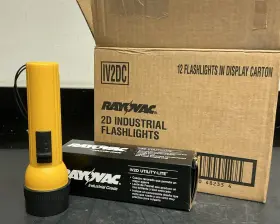 Iv2dc Rayovac Iv2d Box Of 12 2d Industrial Flashlights Utility Lite